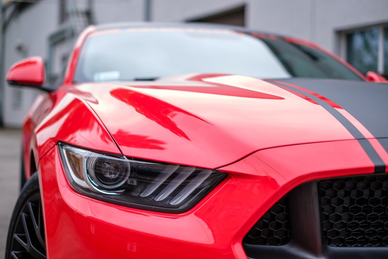 mustang rojo