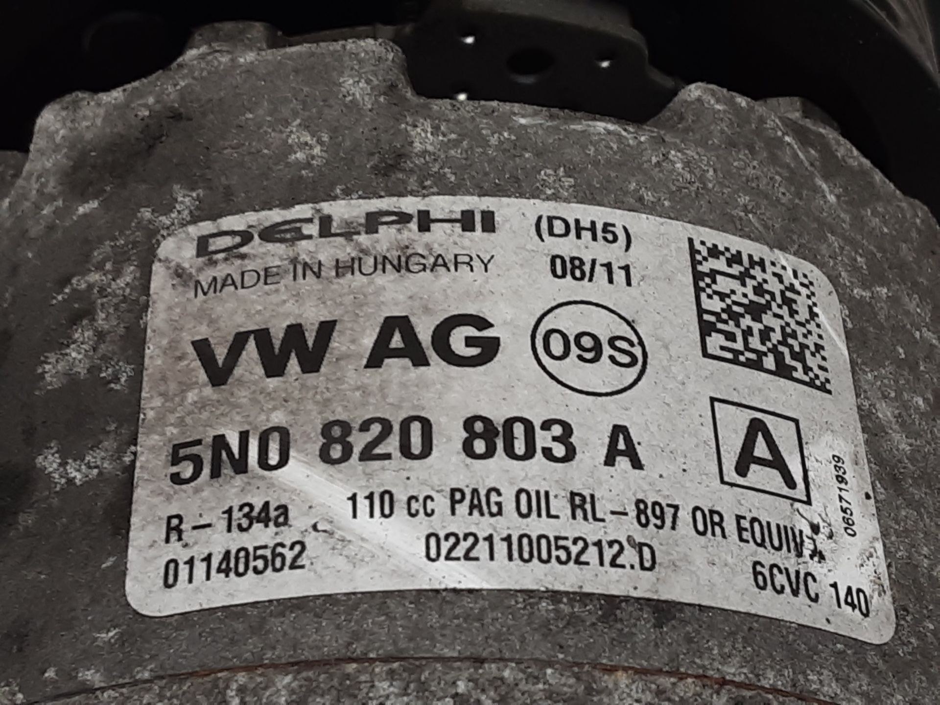 COMPRESOR A/A - VOLKSWAGEN GOLF (2003) - Imagen 5